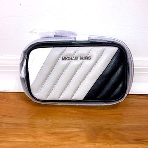 MICHAEL Michael Kors tricolor fanny pack purse with black and silver belt